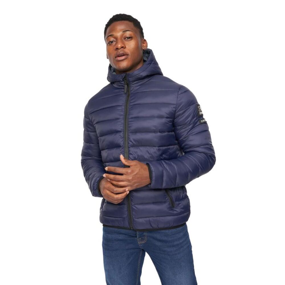Crosshatch Mens Gattering Jacket / Blue